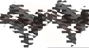 BLK NARROW WINDOW LATCH & KPR 2 PK